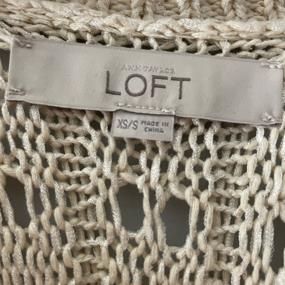 Loft Ivory Fringe Poncho - Picture 3 of 4